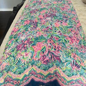Lilly Pulitzer Scarf with Fringe - Never Been Used